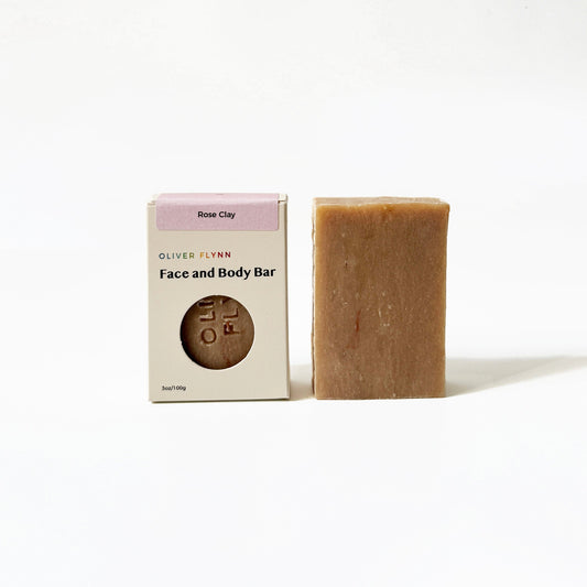 Face & Body Bar- Rose Clay